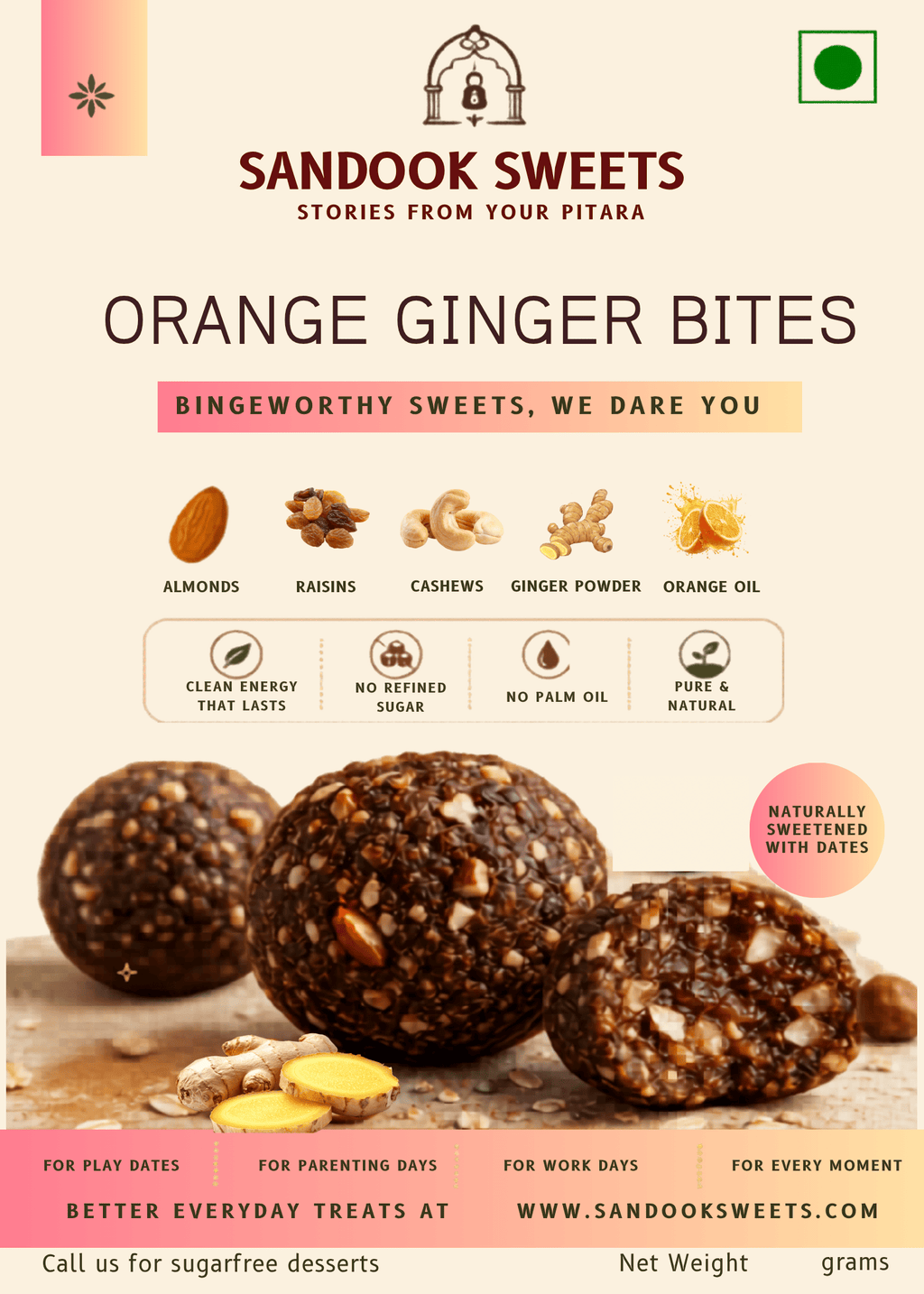 Ginger Orange Bites